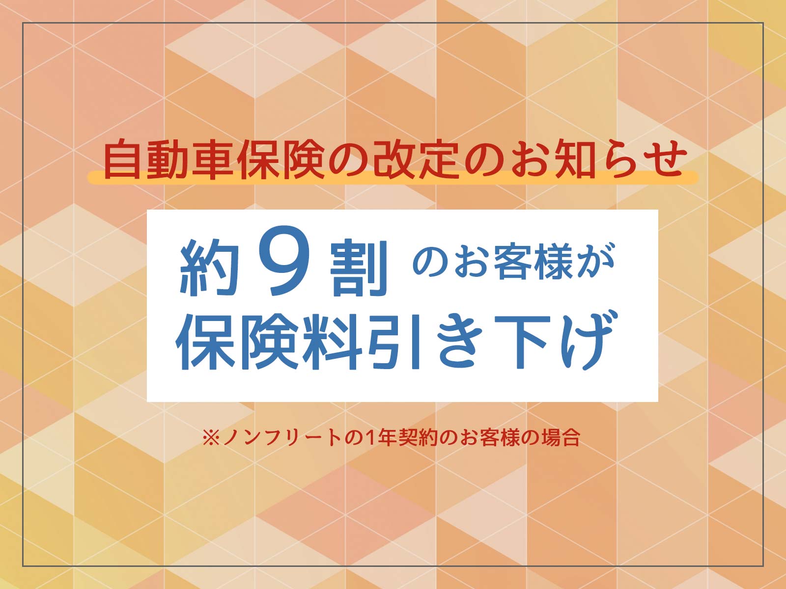 自動車保険の改定のお知らせ 21年1月改定 見直しのオススメ マリオットマーキーズブログ