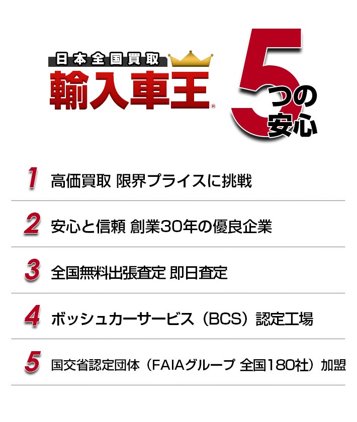 5つの安心