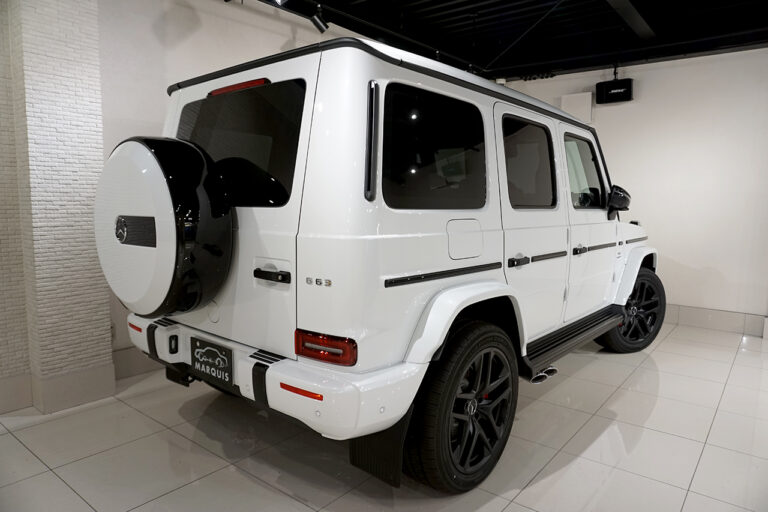 2023年式 メルセデスAMG G63 manufakturプログラム+ ダーク ナイトパッケージ オパリスホワイト MQ3822