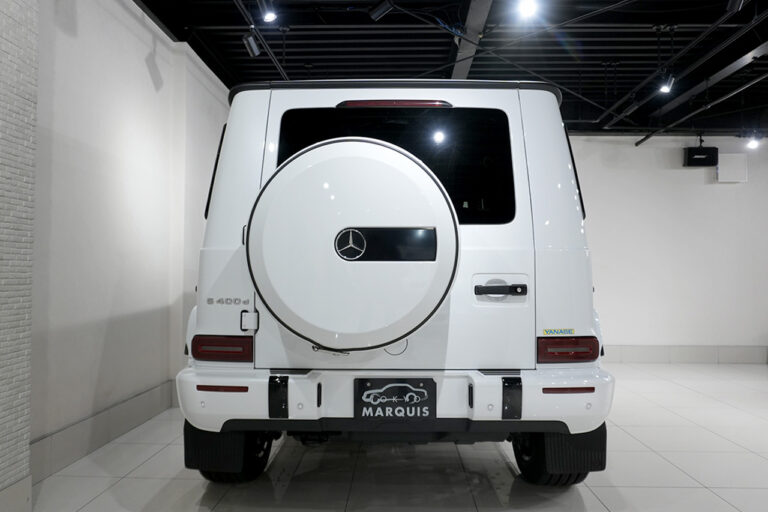 2023年式 メルセデスベンツ G400d ダークプラチナ マヌファクトゥーアプログラム+ オパリスホワイト MQ4094