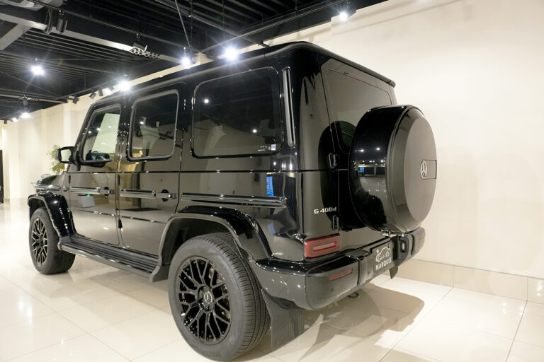 2023年式 メルセデスベンツ G400d ダークブラック Gmanufakturプログラム+ AMGライン オブシディアンブラック MQ4105
