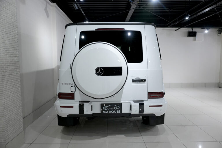 2024年式 メルセデスベンツ G400d manufakturプログラム ダークプラチナ オパリスホワイト MQ4155
