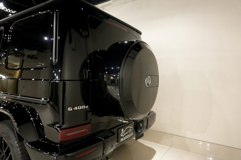 2023年式 メルセデスベンツ G400d maqspeed 9 ダークブラック Gmanufakturプログラム オブシディアンブラック MQ4168