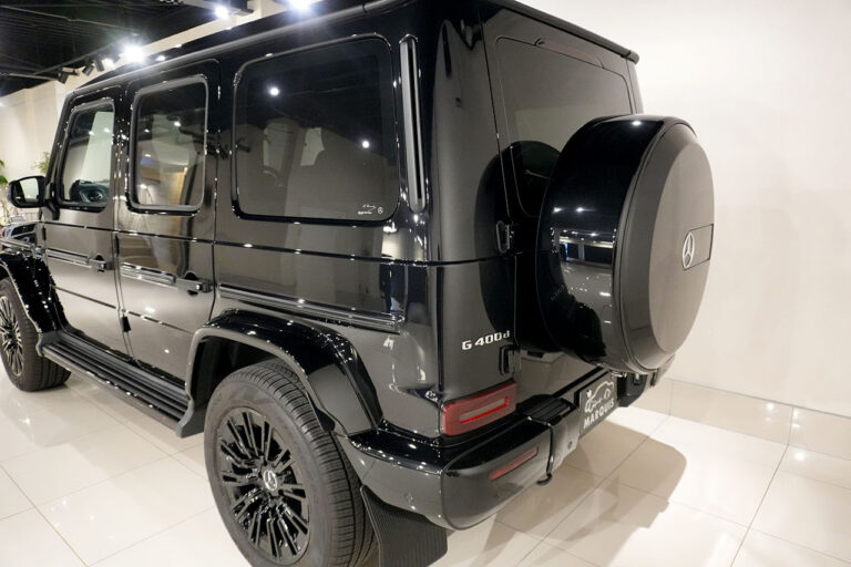 2024年式 メルセデスベンツ G400d maqspeed 12 ダークブラック AMGライン Gmanufakturプログラム オブシディアンブラック MQ4199